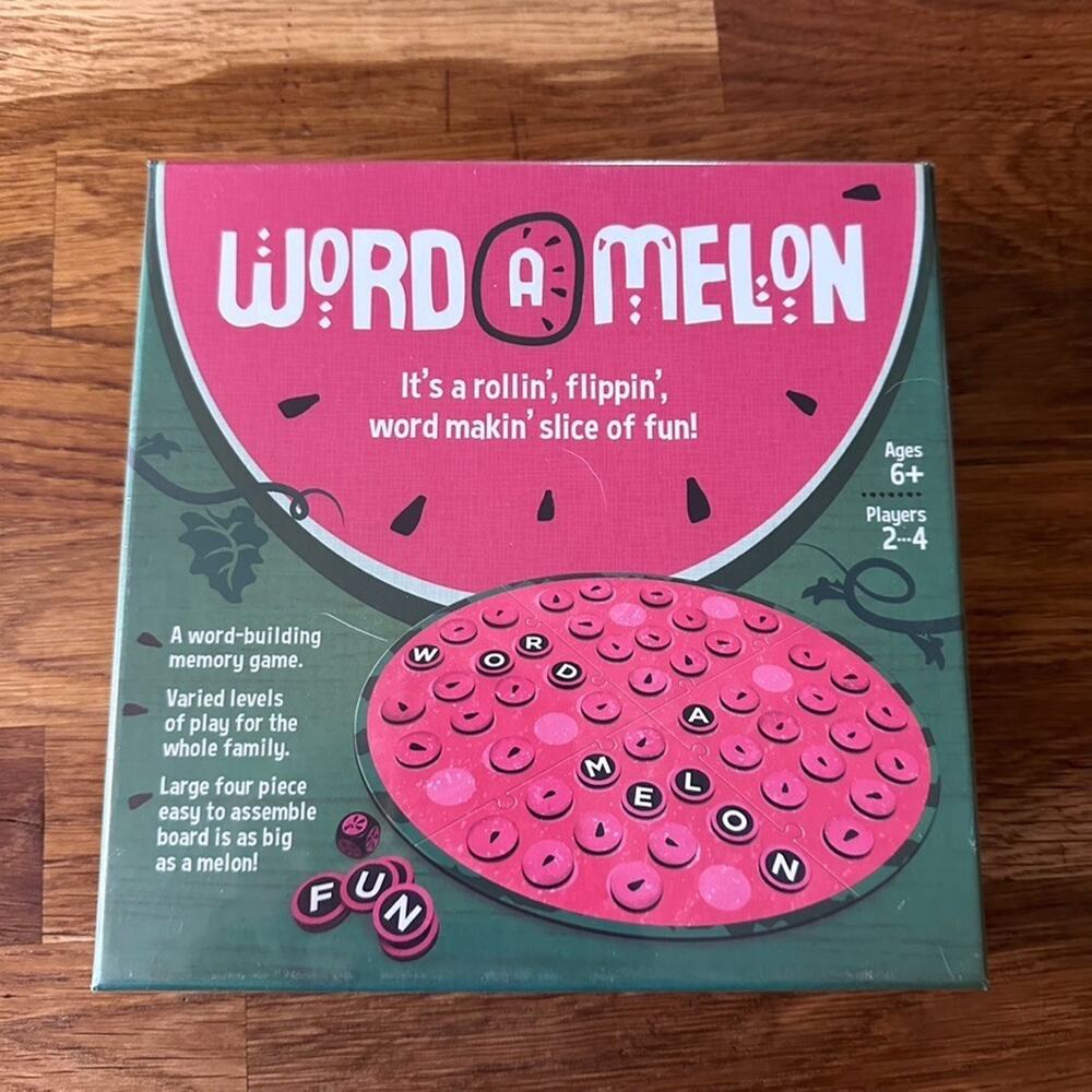 Bananagrams Word-A-Melon Word Building Memory Game New Sealed